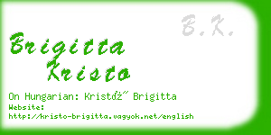 brigitta kristo business card